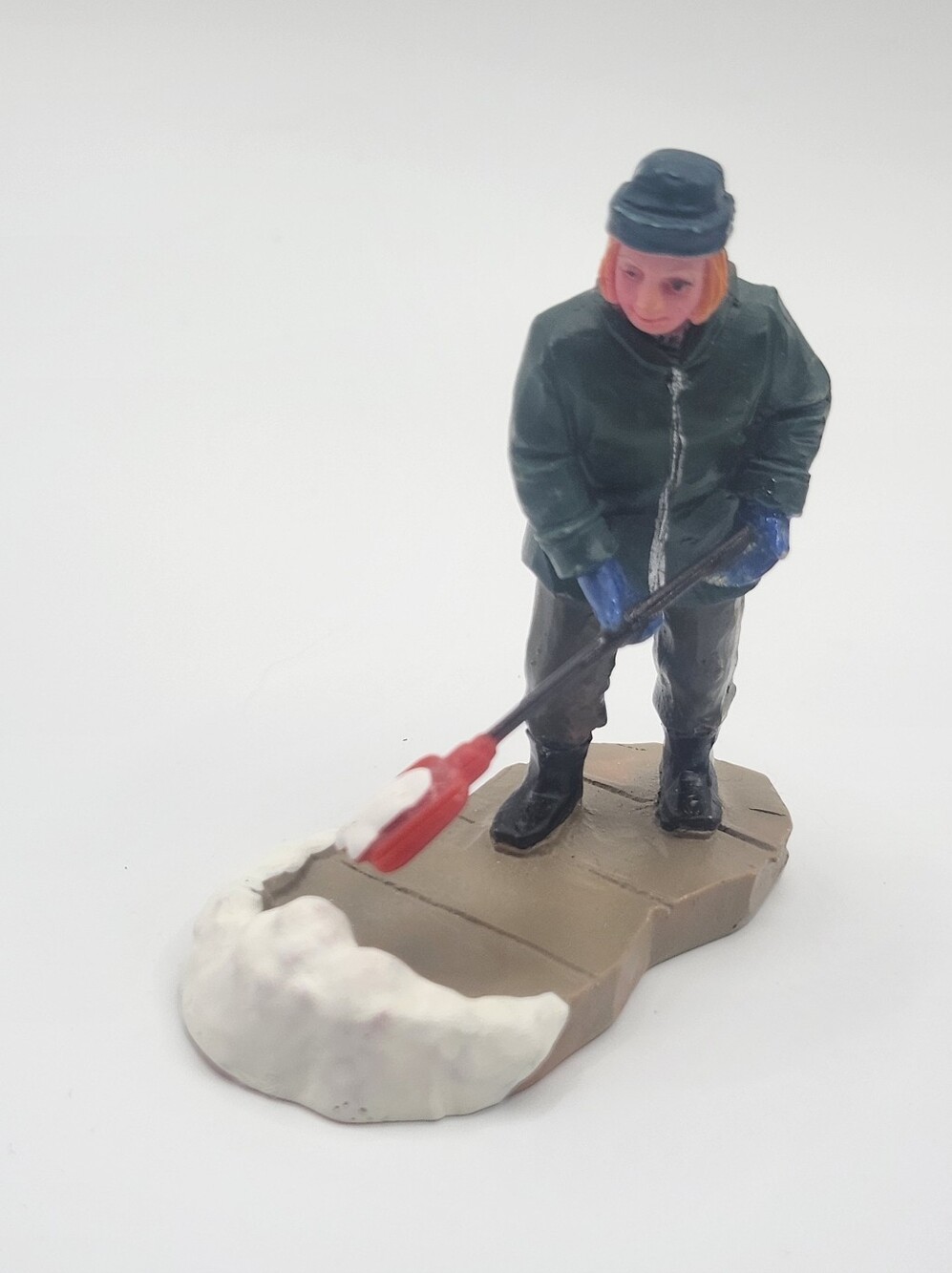 Lemax Plymouth Corners "Clearing A Path" Snow Shoveler Figurine SKU 52049 2005